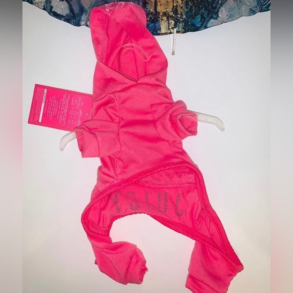 Juicy Couture Pink Bedazzled Pet Pajama Jumpsuit - Picture 3 of 5